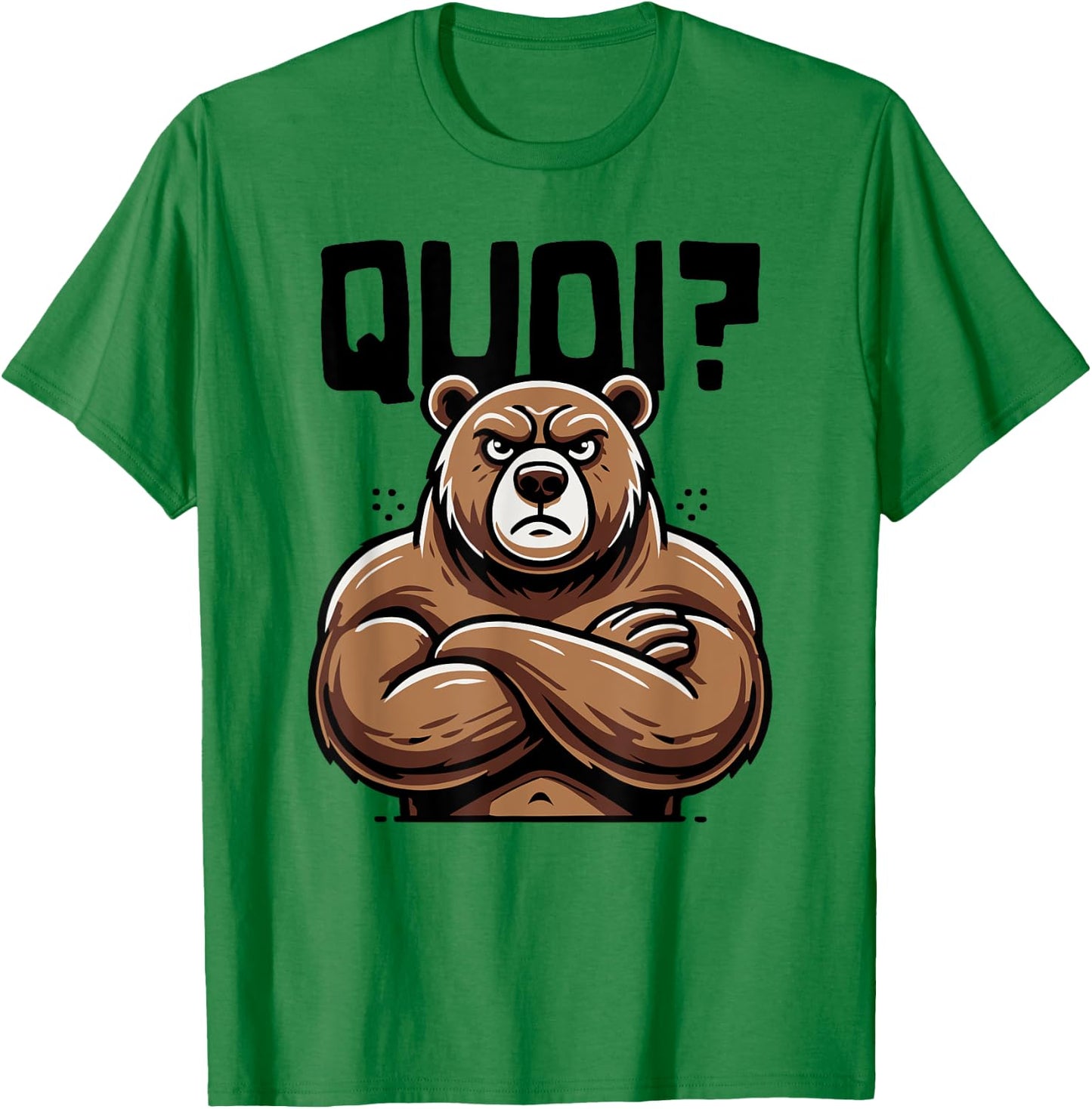 What Bear Shirt for Woman Girl Boy Idea Humour Bear , white, S T-Shirt - T-Shirt | Irish Green