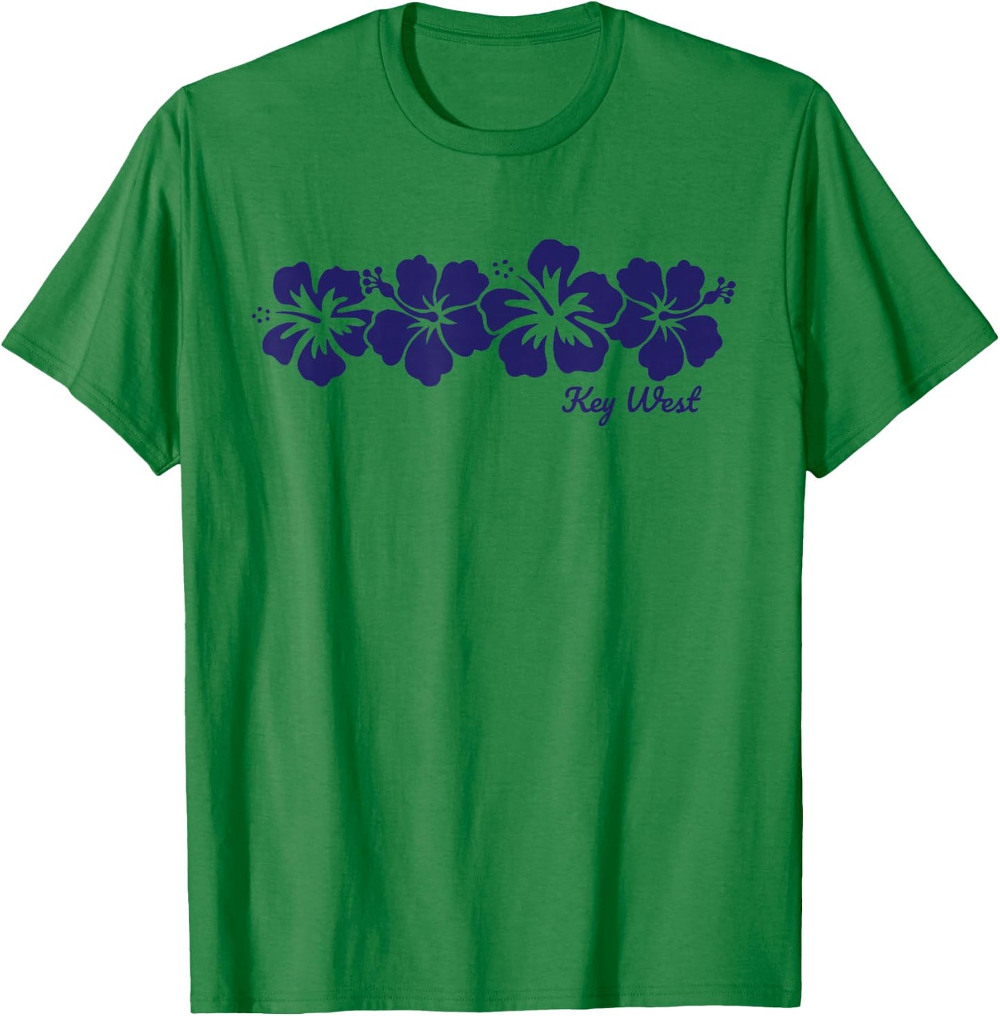 Key West Florida Hibiscus Flower Vacation Souvenir T-Shirt - T-Shirt | Irish Green
