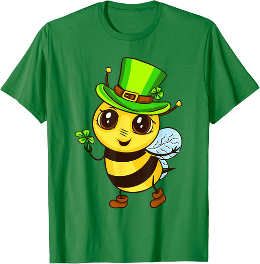 St Patricks Day As Saint Paddy's Bee T-Shirt - T-Shirt | Irish Green