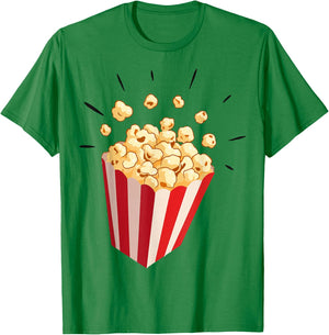 Retro Popcorn Costume for Carnival Fancy Dress , White T-Shirt - T-Shirt | Irish Green