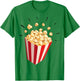 Retro Popcorn Costume for Carnival Fancy Dress , White T-Shirt - T-Shirt | Irish Green