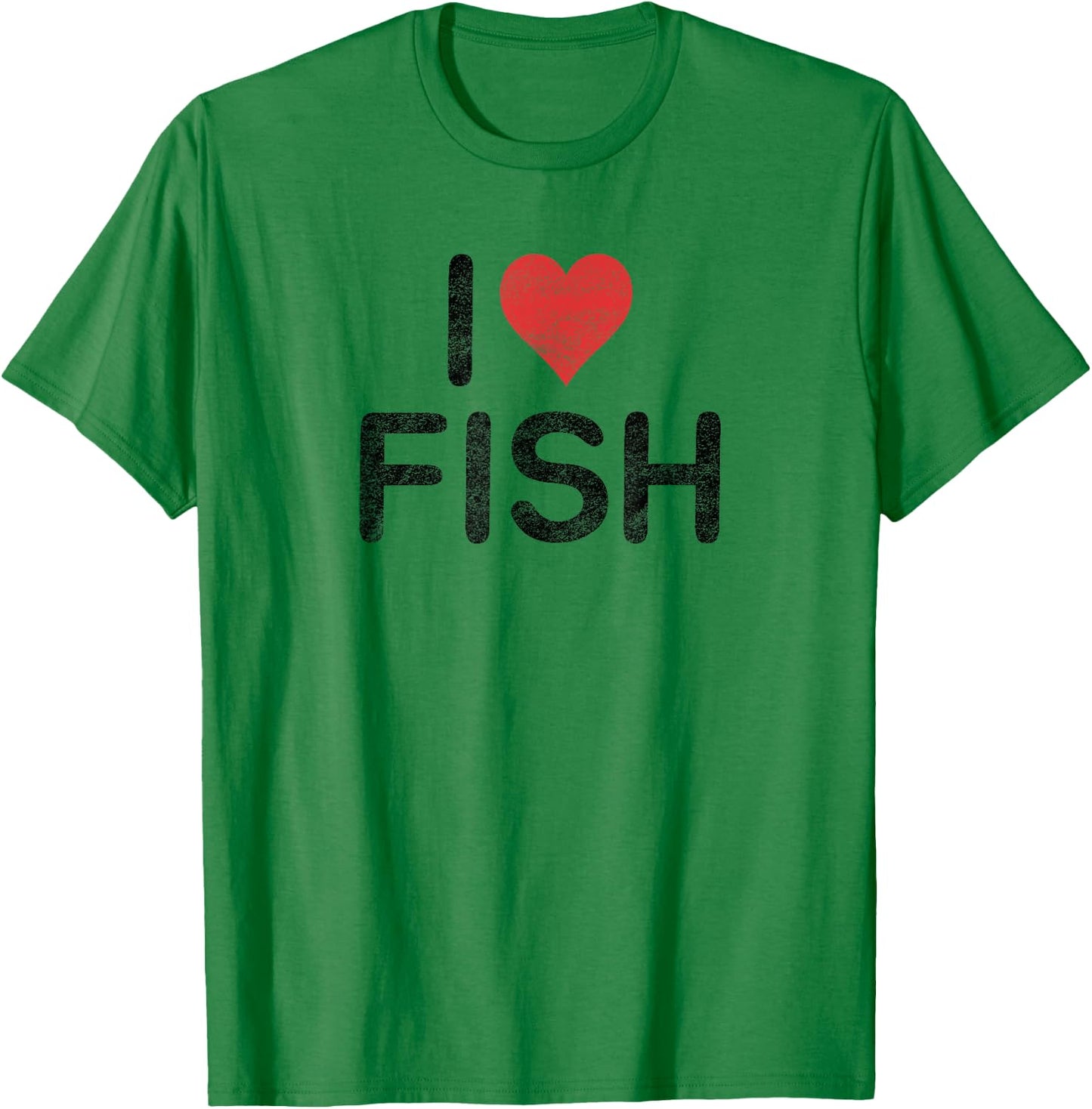 I Love Fish T-Shirt - T-Shirt | Irish Green