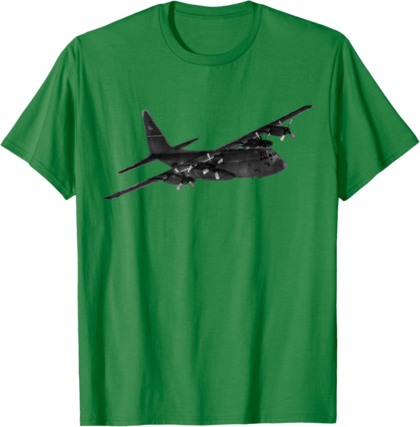 C-130 Hercules - Military Airplane T-Shirt - T-Shirt | Irish Green