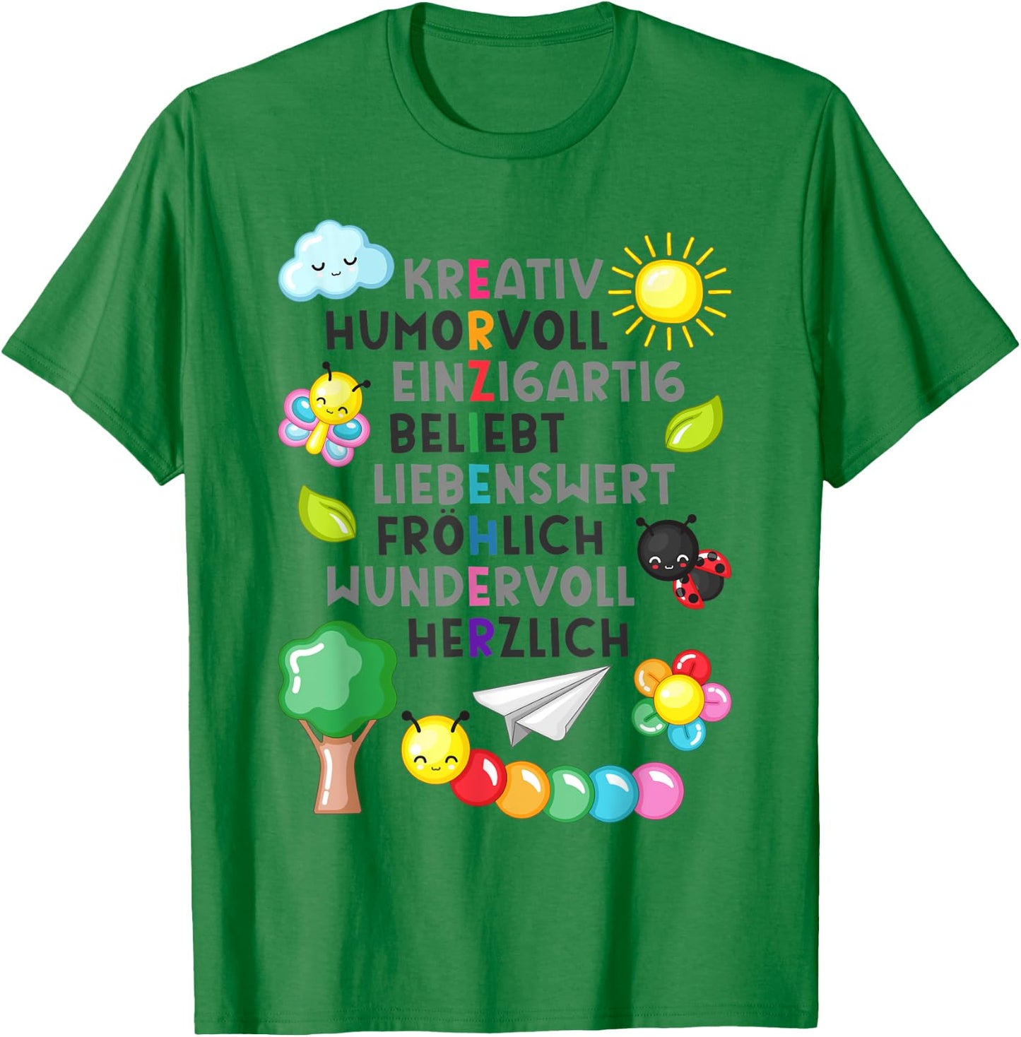 Erzieherin Spruch Geschenk Danke Dankeschön Abschiedsgeschen T-Shirt - T-Shirt | Irish Green