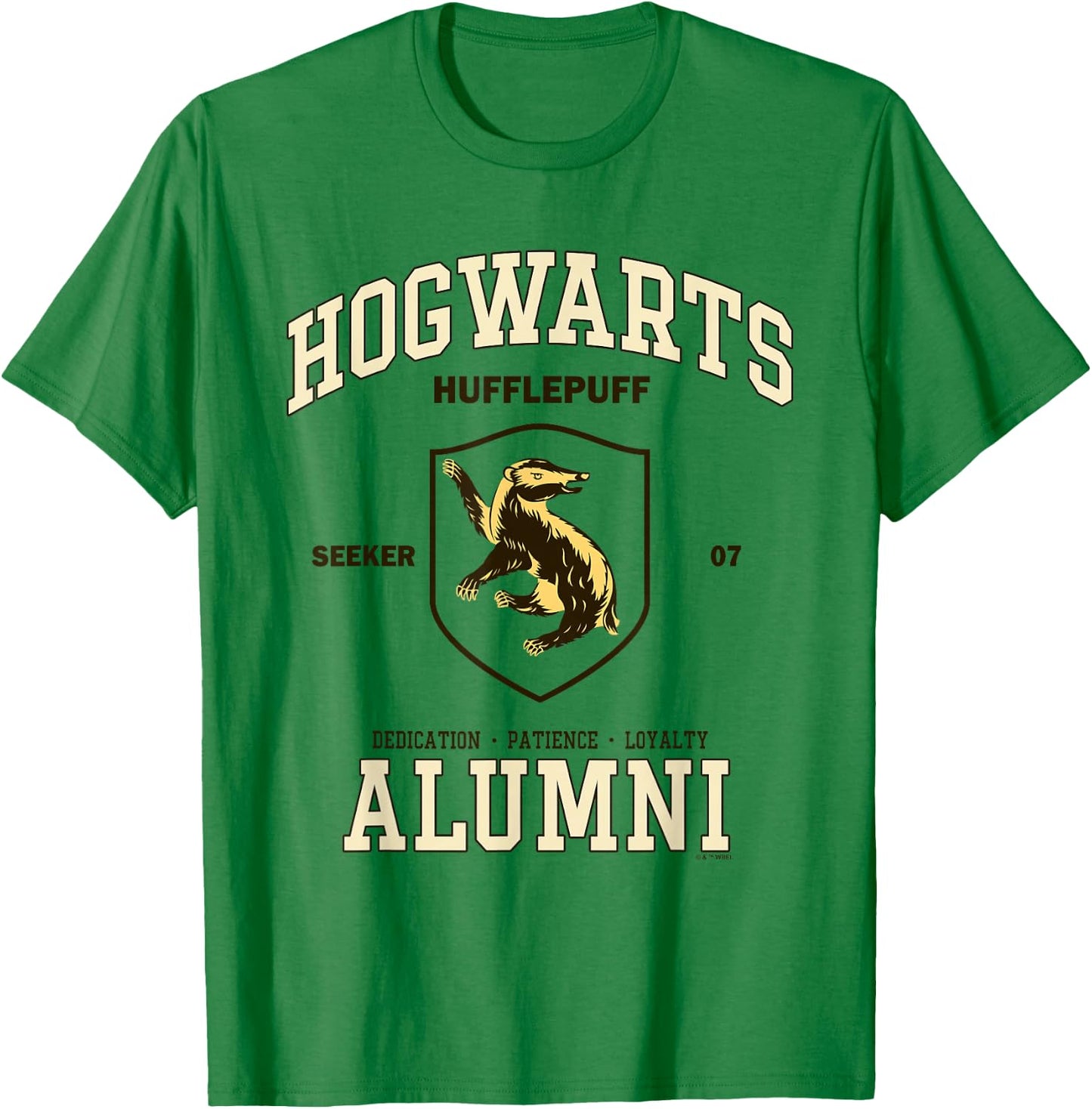Harry Potter Hogwarts Hufflepuff Alumni T-Shirt - T-Shirt | Irish Green