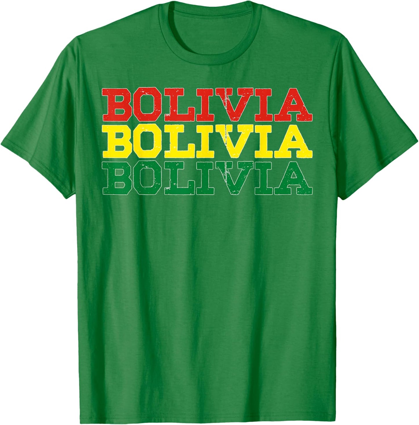 BOLIVIA | Bolivian Flag Sports Lovers T-Shirt - T-Shirt | Irish Green
