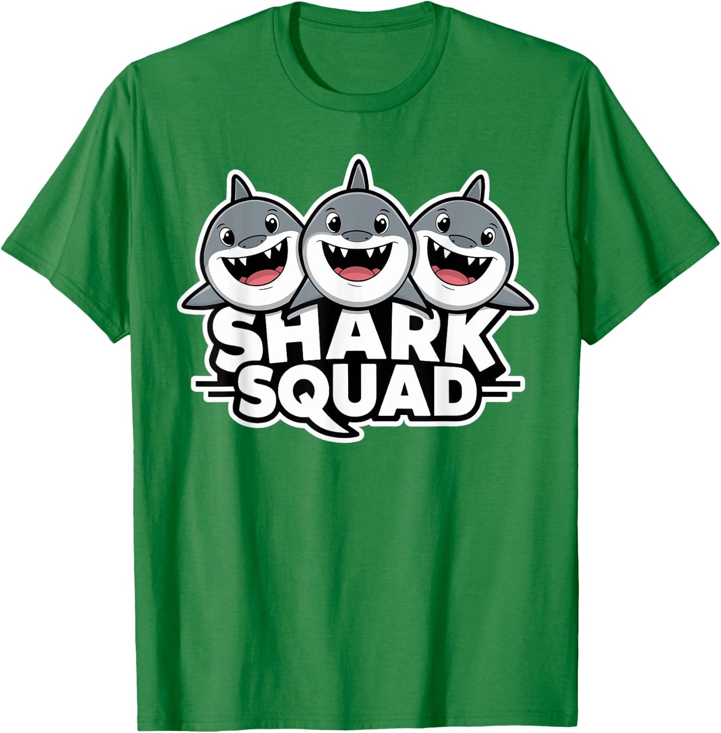 Shark Squad for Shark Lover Shirt | Cool Shark T-Shirt - T-Shirt | Irish Green