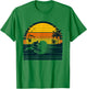 Vintage Surfer & Surfing, Retro Surf Beach, Hawaiian Sunset T-Shirt - T-Shirt | Irish Green