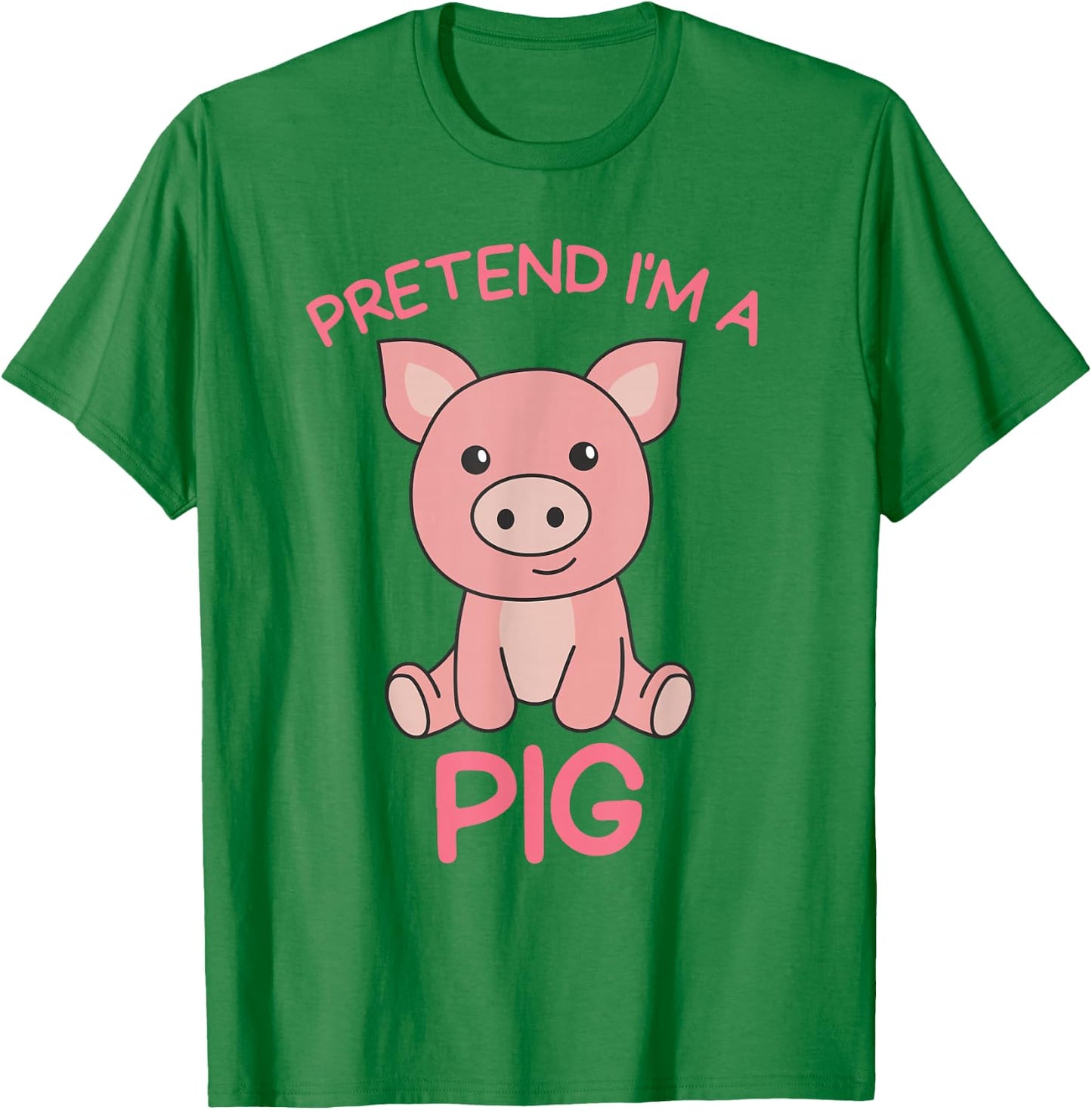 Pretend I'm a Pig Halloween Costume T-Shirt - T-Shirt | Irish Green