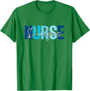 Vintage Dialysis Nurse Nephrology Nursing Day And Nurse Week T-Shirt - T-Shirt | Irish Green