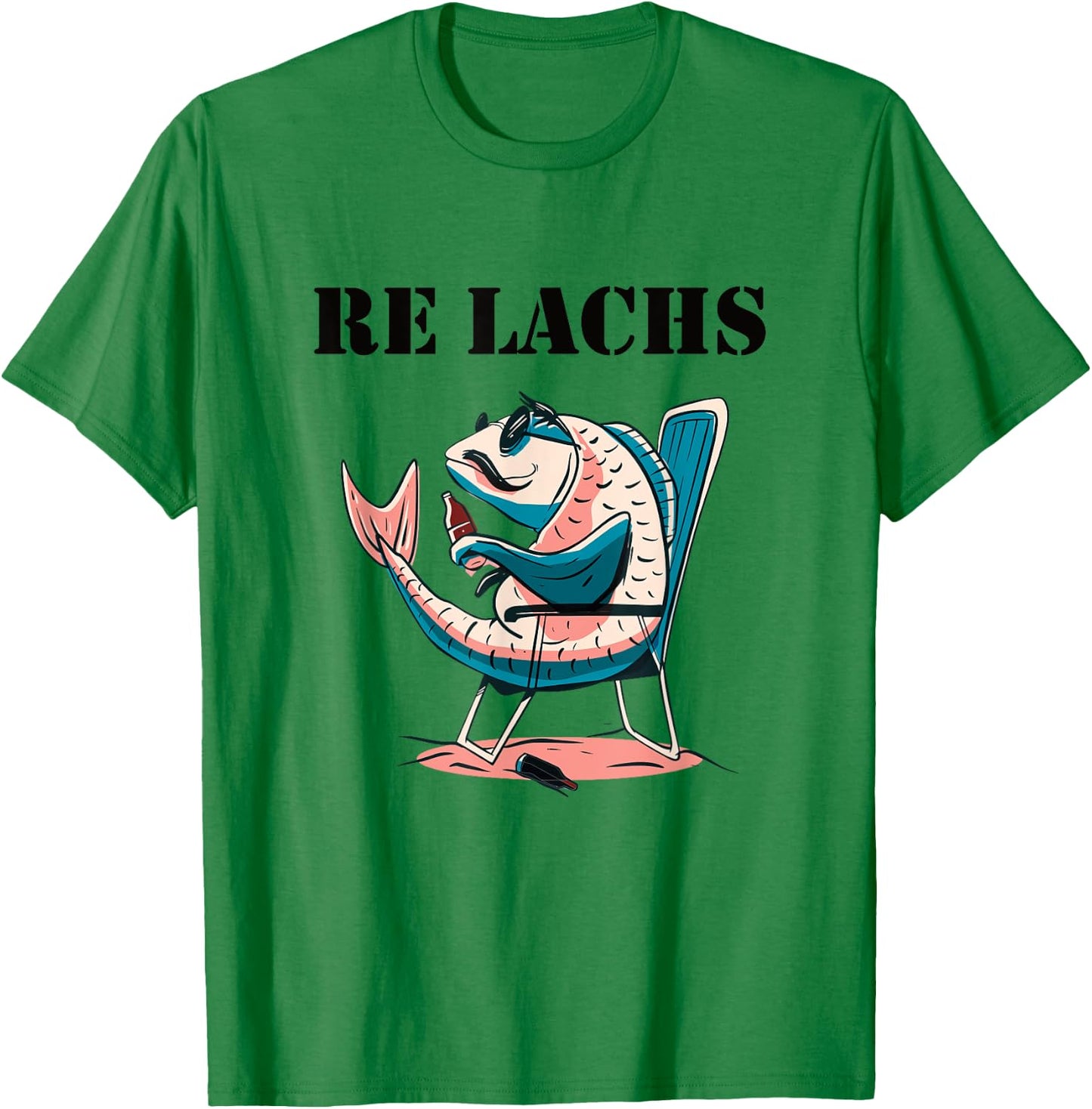 Re Salmon Funny Fisherman Saying for Hobby Fishermen and Angler T-Shirt - T-Shirt | Irish Green