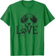 Bernedoodle Dog Love Paw Design T-Shirt - T-Shirt | Irish Green
