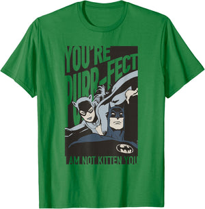 Batman Valentine's Day Catwoman You're Purrfect T-Shirt - T-Shirt | Irish Green