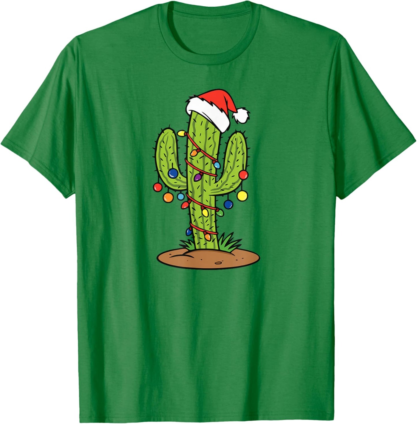 Cactus Holiday Christmas Tree T-Shirt - T-Shirt | Irish Green