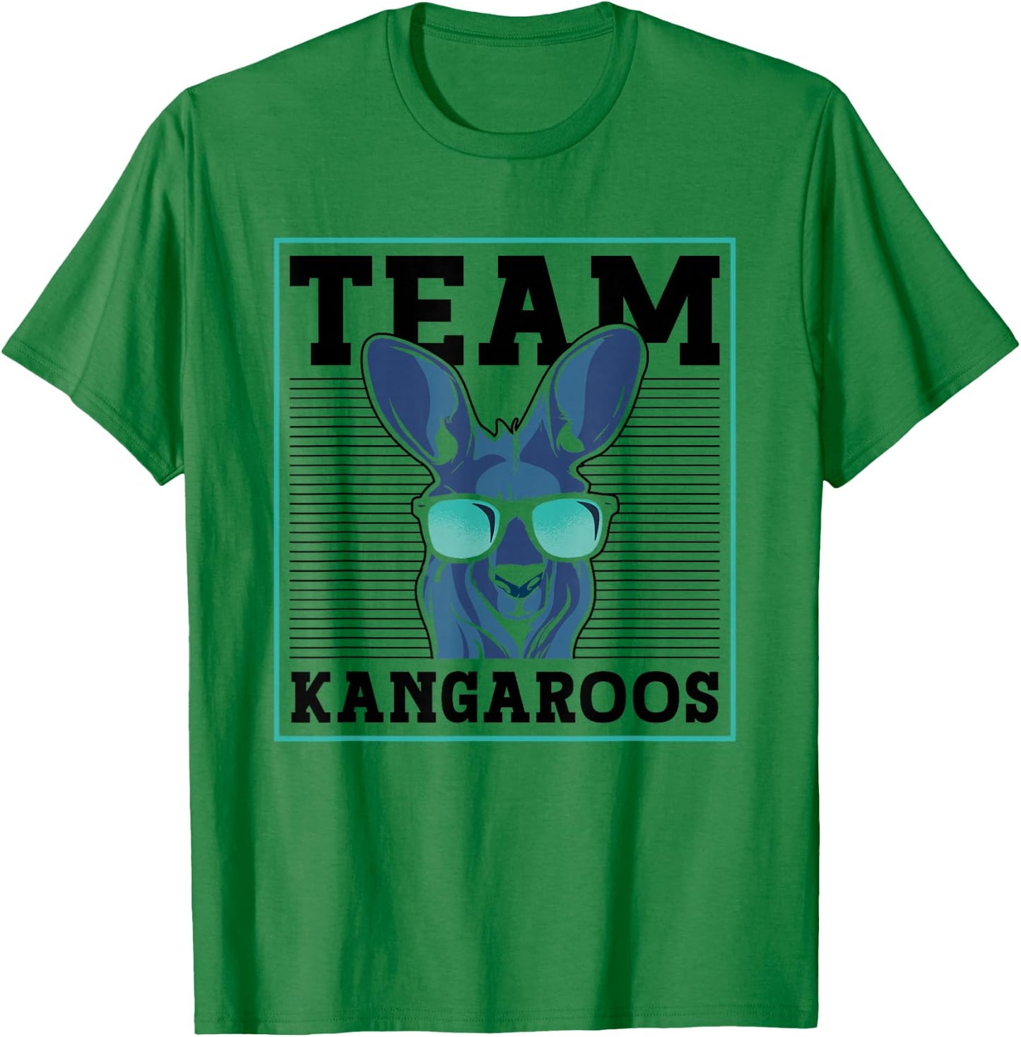 Team Kangaroos Animal Lover Australia Kangaroo T-Shirt - T-Shirt | Irish Green
