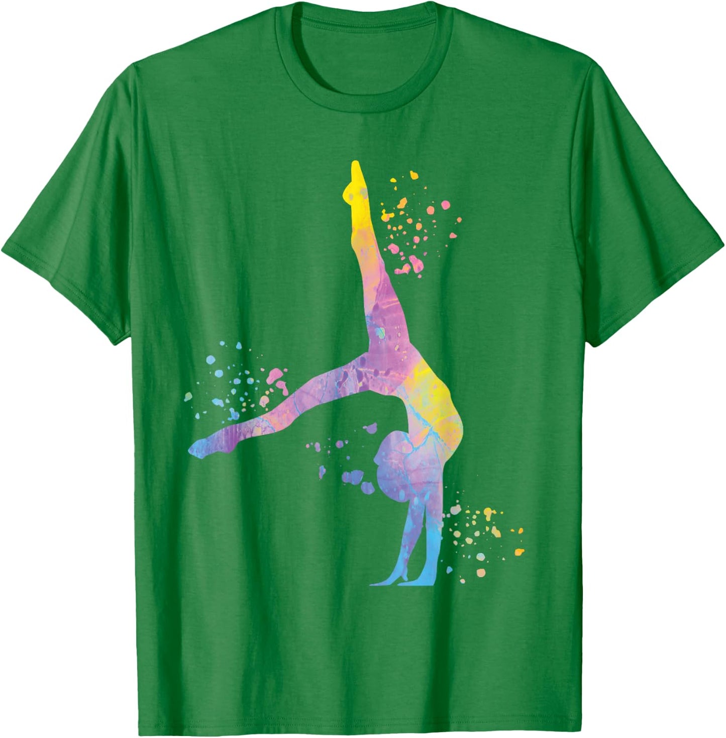 Gymnastic Gymnastics for Girls and Children, White T-Shirt - T-Shirt | Irish Green