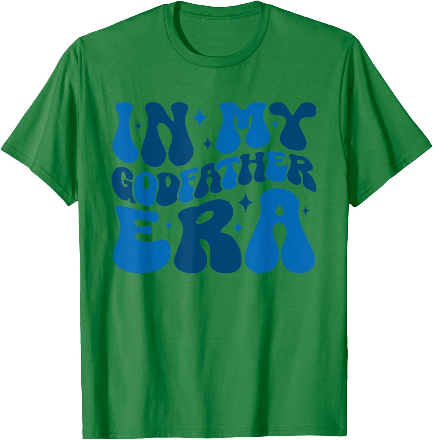 In My Godfather Era Retro Family Matching Godfather Groovy T-Shirt - T-Shirt | Irish Green