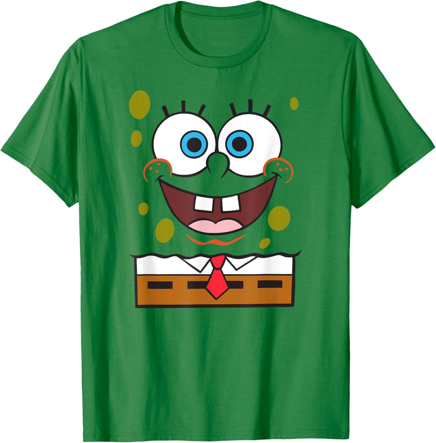 SpongeBob SquarePants Halloween Happy Big Face Costume T-Shirt - T-Shirt | Irish Green