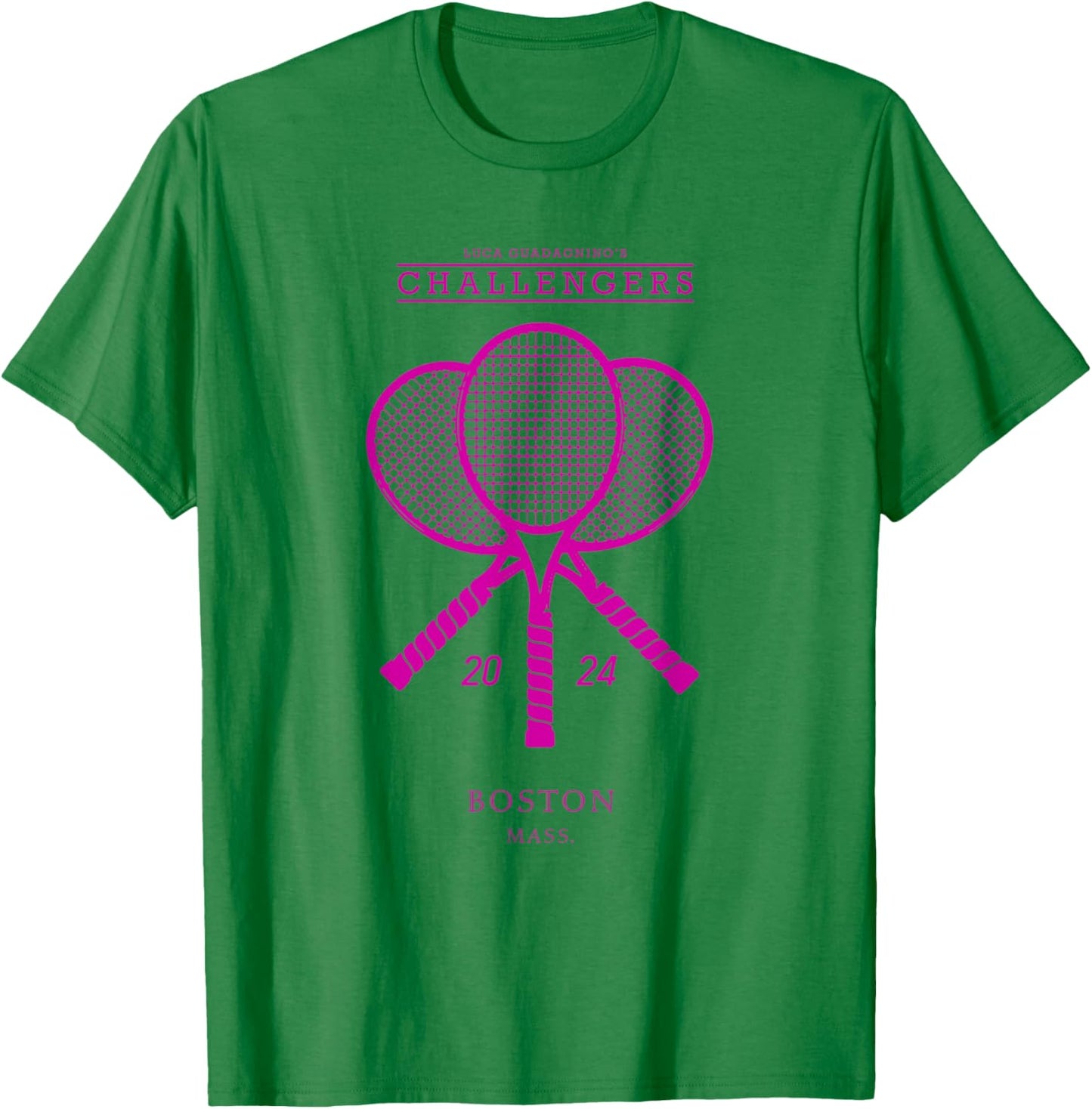 Pink Tennis Rackets - Challengers Movie T-Shirt - T-Shirt | Irish Green