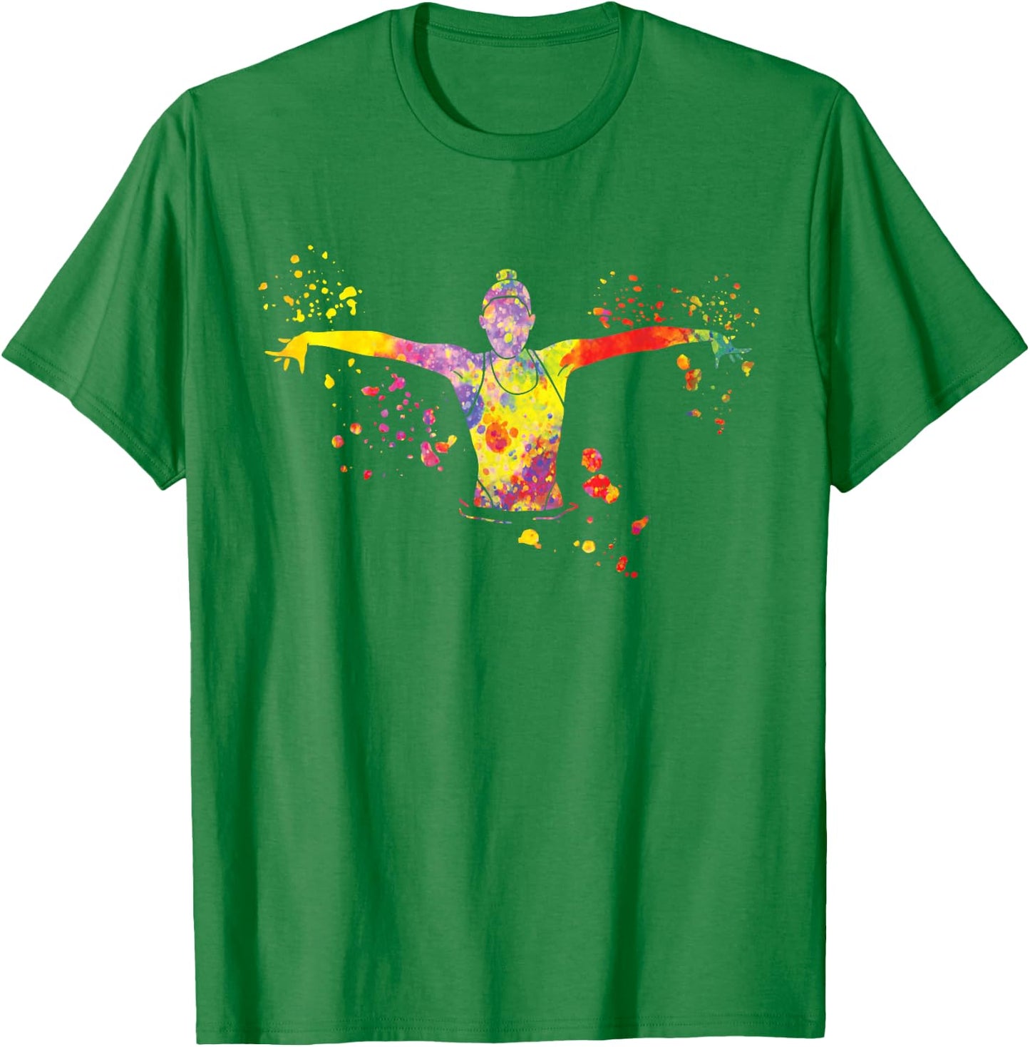 Colorsplash Team Artistic Swim , white, S T-Shirt - T-Shirt | Irish Green