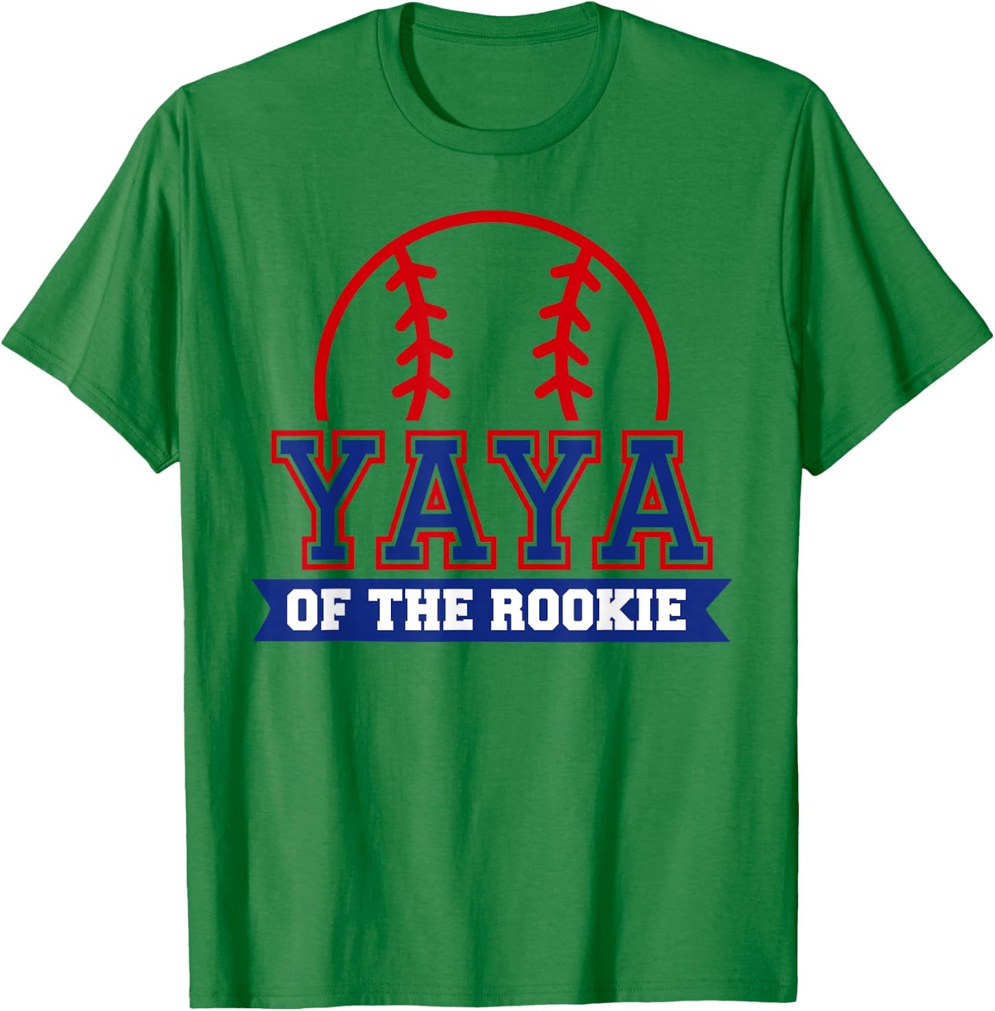 Yaya of Rookie 1st Birthday Baseball Theme Matching Party T-Shirt - T-Shirt | Irish Green