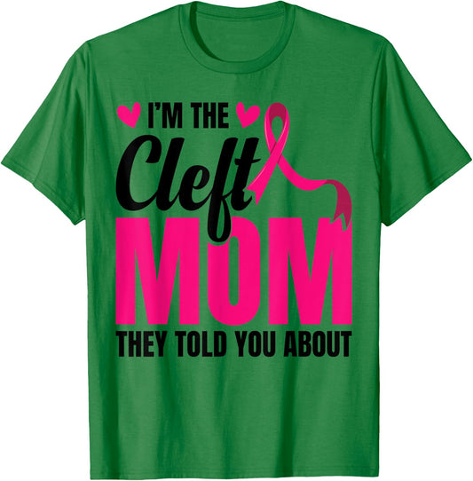 Cleft Lip Warrior Cleft Palate Awareness Cleft Ribbon T-Shirt - T-Shirt | Irish Green