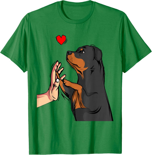 Rottweiler Love Dogs, Ladies, Women T-Shirt - T-Shirt | Irish Green