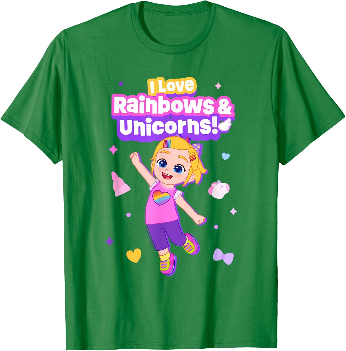 Bebefinn Bora Rainbows and Unicorns T-Shirt - T-Shirt | Irish Green