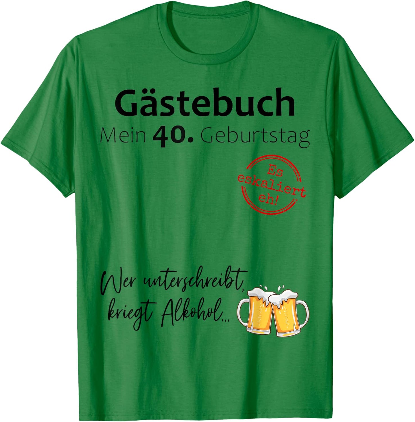 40. Geburtstag Mann Frau 40 Jahre Deko 1986 Geschenk Lustig T-Shirt - T-Shirt | Irish Green
