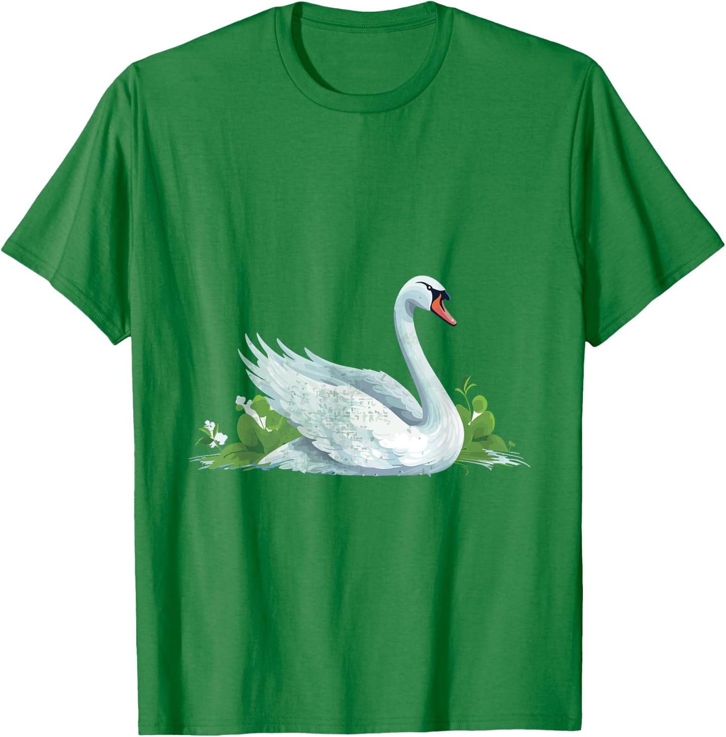 Cute Swan Costume for Girls and Boys | Vintage Swan T-Shirt - T-Shirt | Irish Green