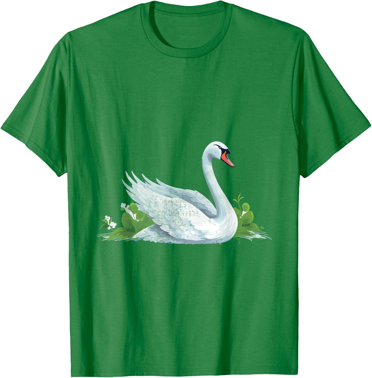 Cute Swan Costume for Girls and Boys | Vintage Swan T-Shirt - T-Shirt | Irish Green