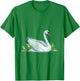 Cute Swan Costume for Girls and Boys | Vintage Swan T-Shirt - T-Shirt | Irish Green
