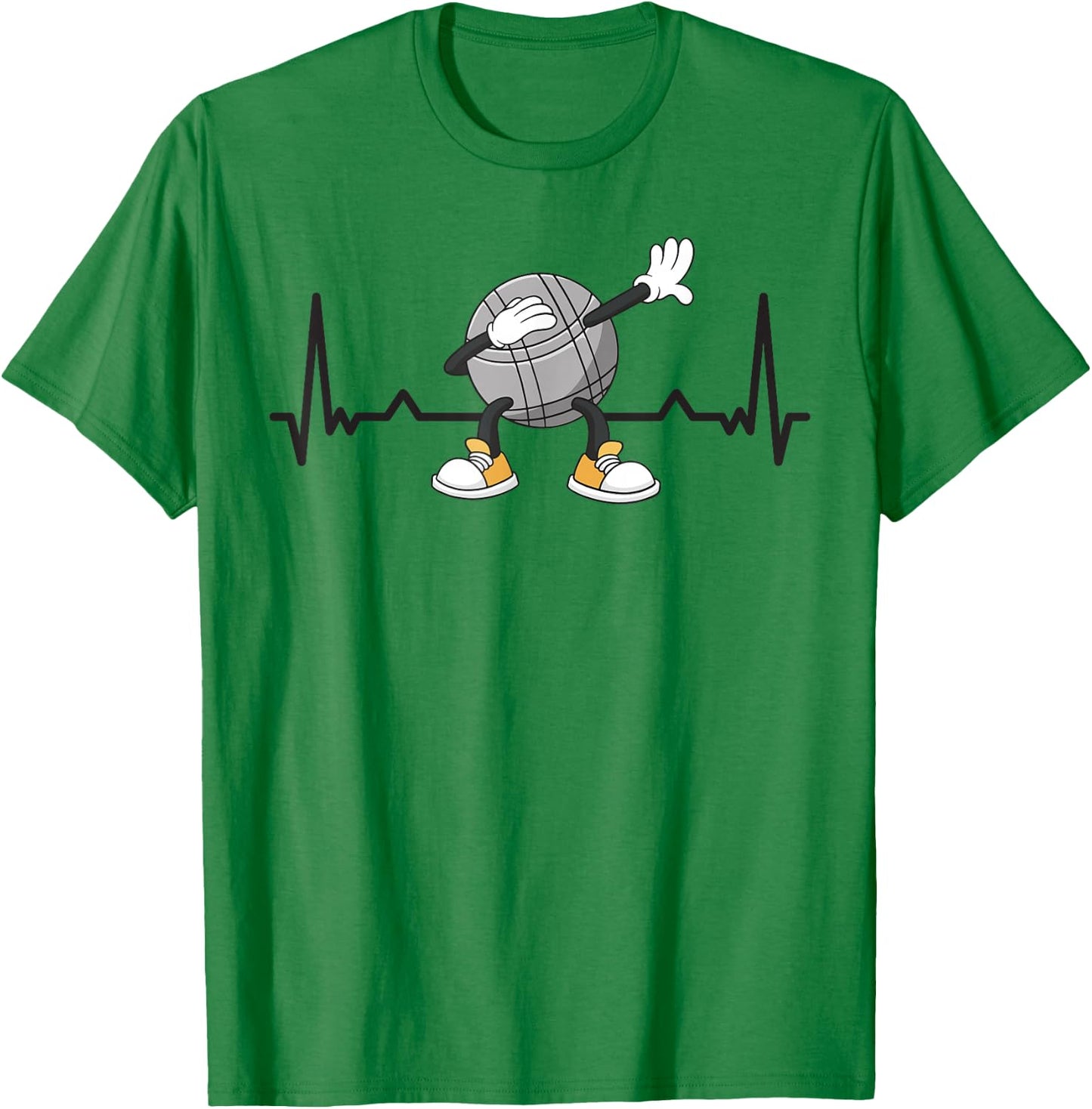 Herzschlag Boulekugeln für Bouler und Petanque Spieler Boule T-Shirt - T-Shirt | Irish Green