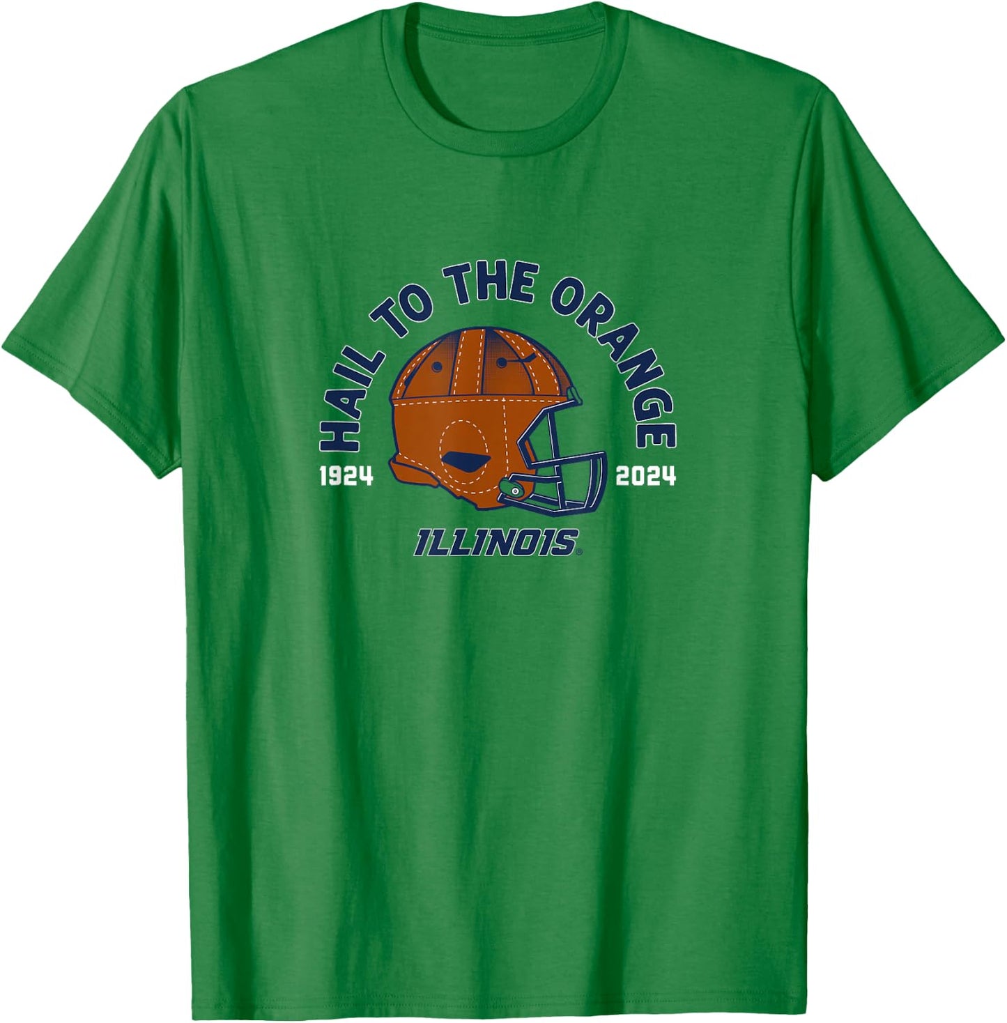 The 100-Year Helmet - Illinois Fighting Illini Football T-Shirt - T-Shirt | Irish Green