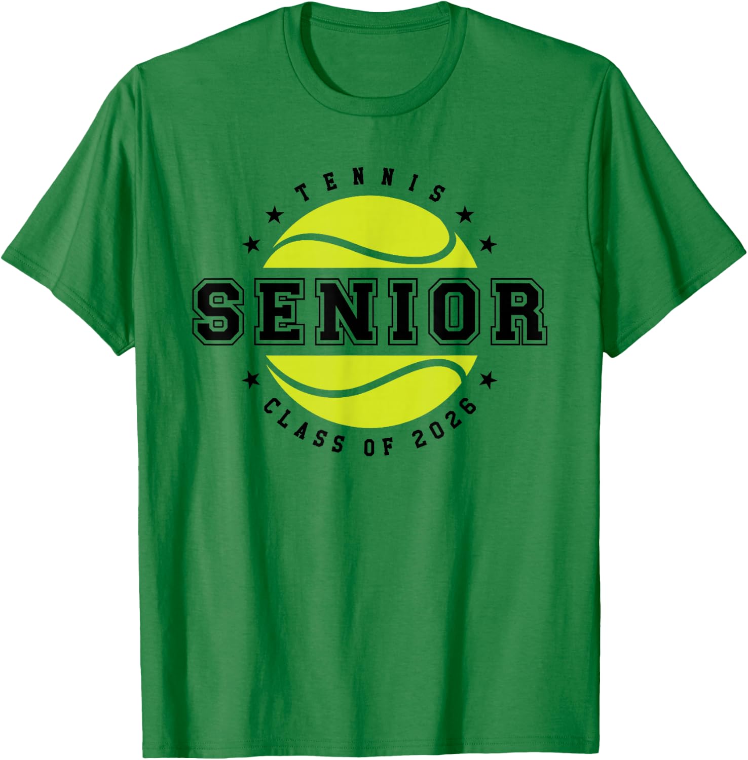 Tennis Player Senior Year Class of 2026 Boys Girls T-Shirt - T-Shirt | Irish Green