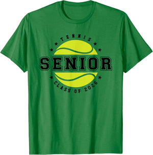 Tennis Player Senior Year Class of 2026 Boys Girls T-Shirt - T-Shirt | Irish Green