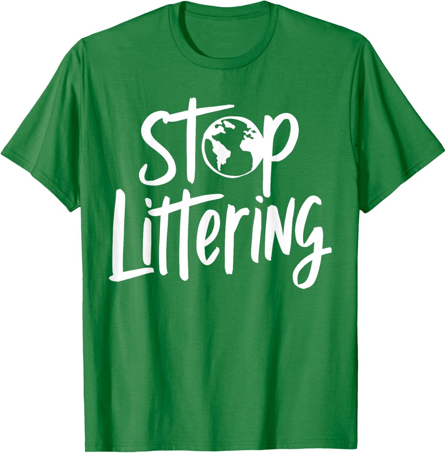 Stop Littering T-Shirt - T-Shirt | Irish Green