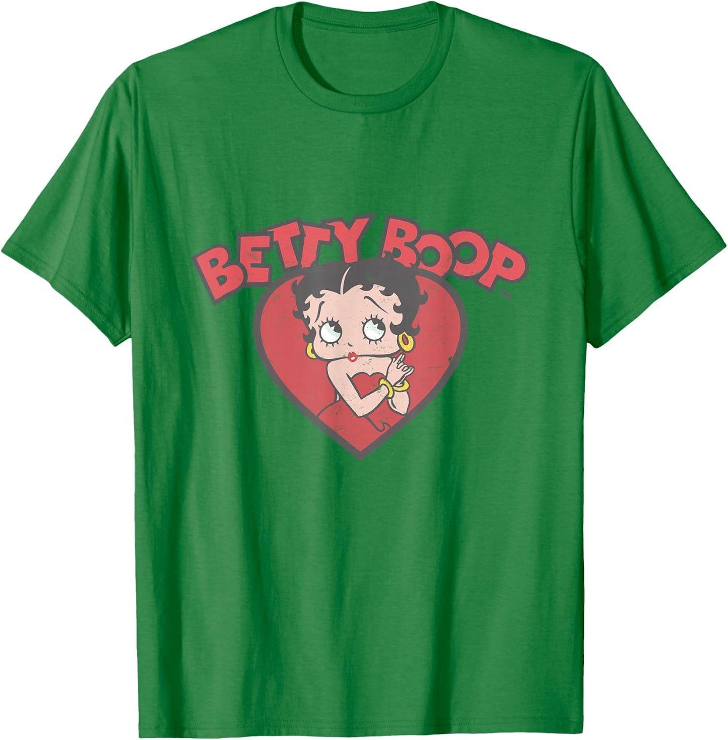 Betty Boop Love rotes Kleid T-Shirt - T-Shirt | Irish Green