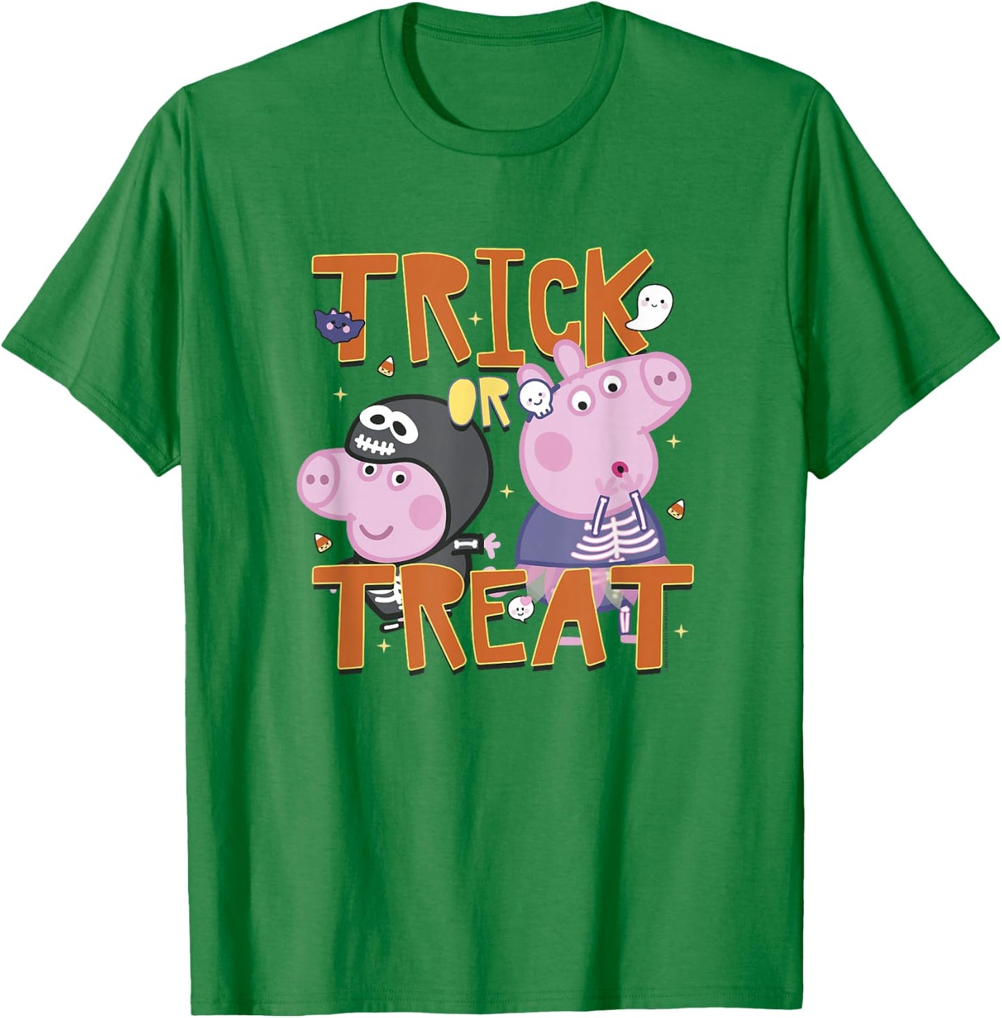 Peppa Pig Halloween Trick-or-Treat Spooky Costume Siblings T-Shirt - T-Shirt | Irish Green