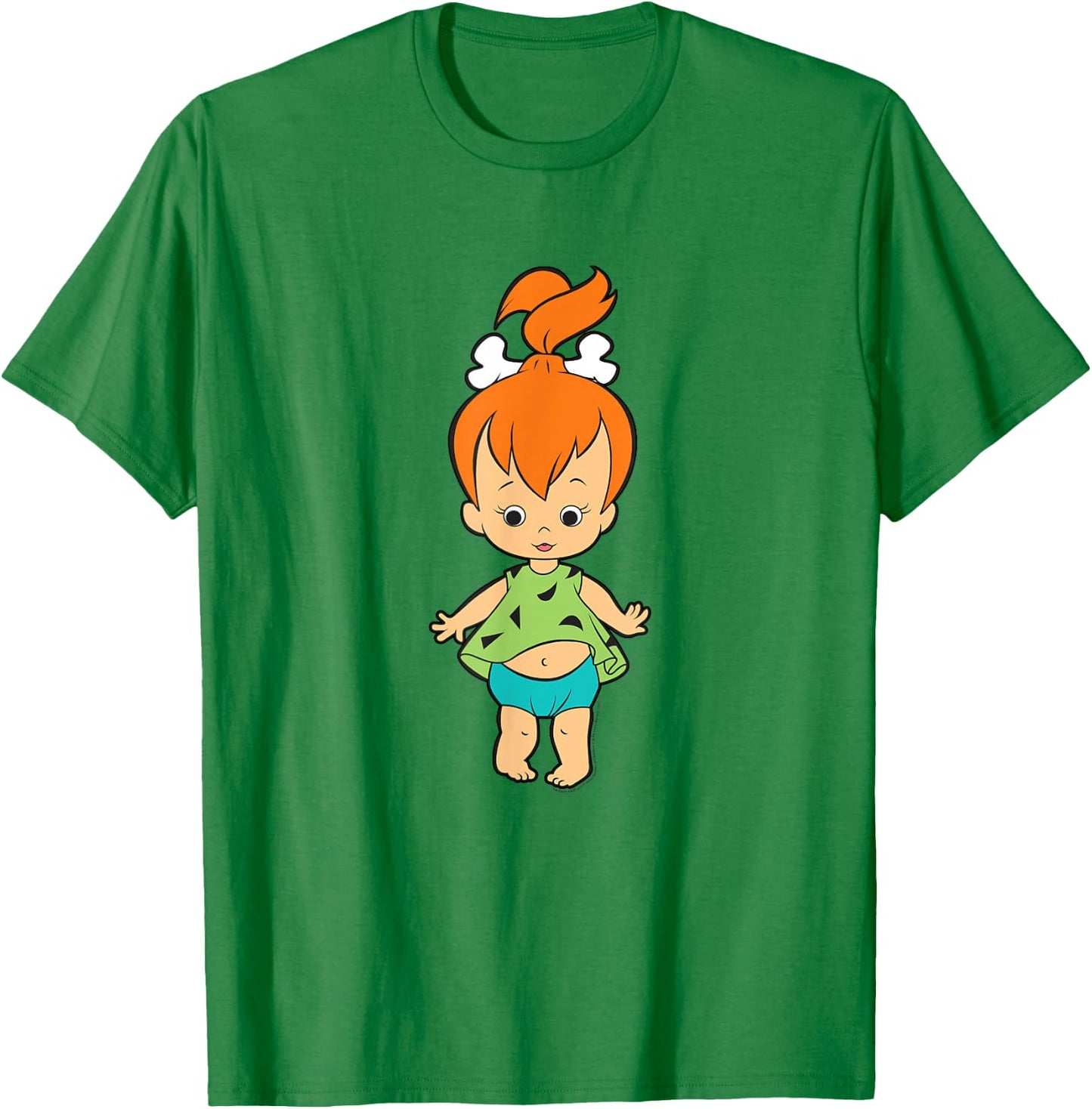 The Flintstones Pebbles Flintstone Big Solo Shot T-Shirt - T-Shirt | Irish Green