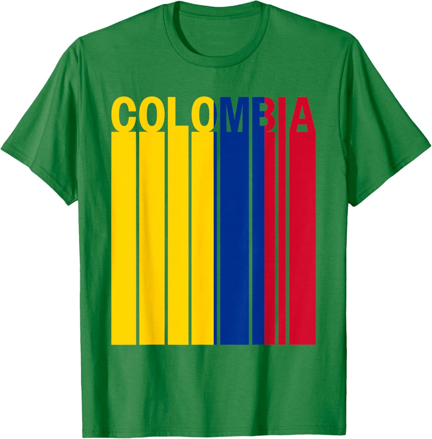Colombia Flag T-Shirt - T-Shirt | Irish Green