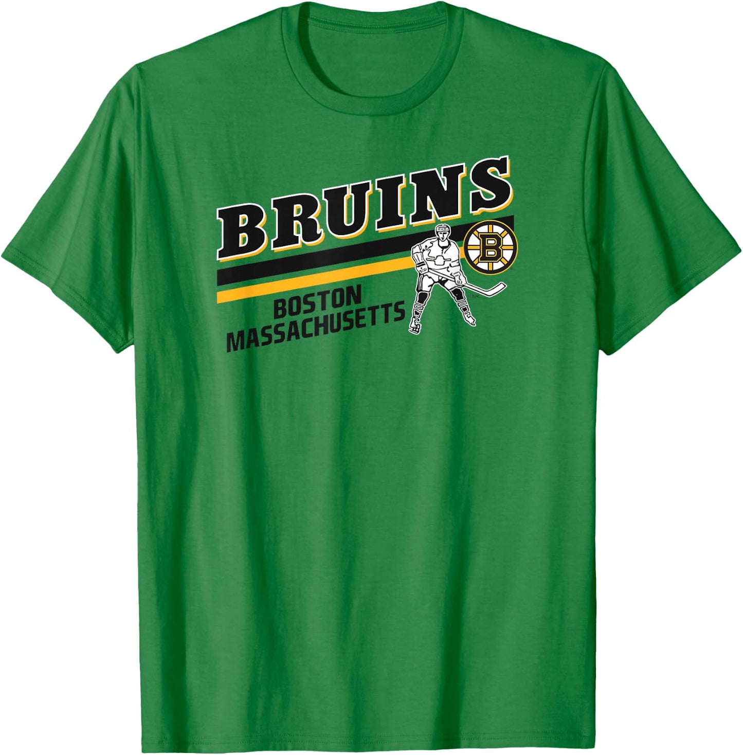 Boston Bruins Player Gray Officially Licensed T-Shirt - T-Shirt | Irish Green