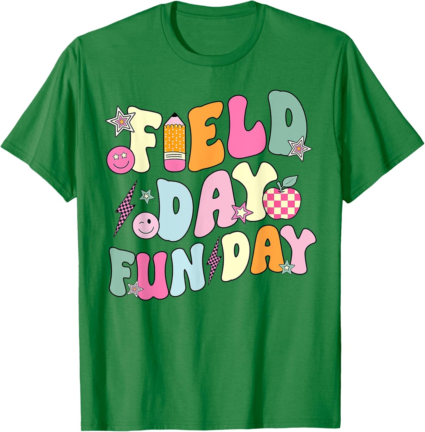 Field Day Fun Day Last Day Of School Teacher Student T-Shirt - T-Shirt | Irish Green