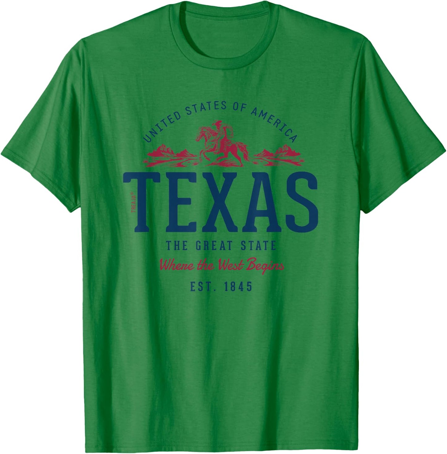 Vintage Look Retro Style United States Texas , White T-Shirt - T-Shirt | Irish Green