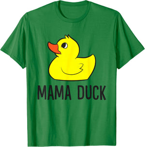 Rubber Duck Mom Funny Mama Duck T-Shirt - T-Shirt | Irish Green