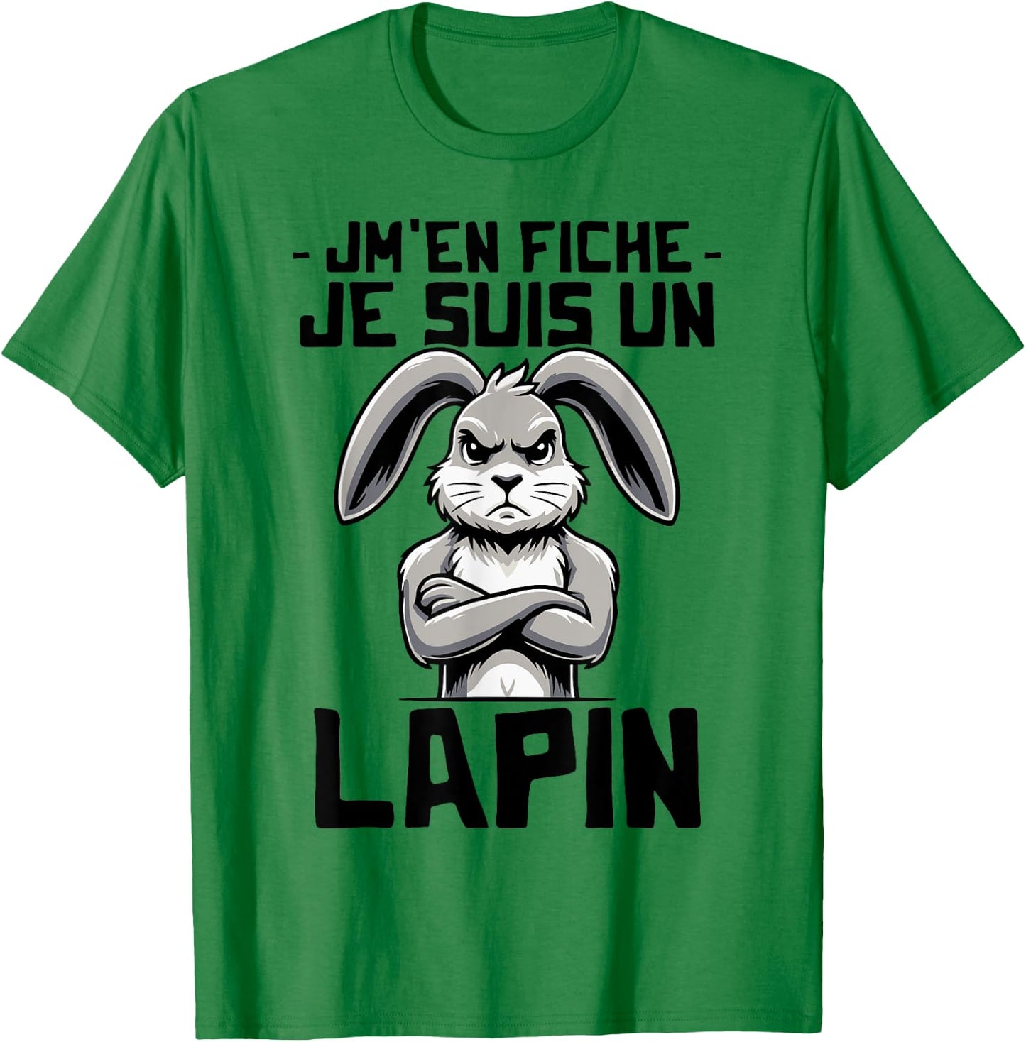 Je suis un Lapin Girls Boys Rabbit Pattern , white, S T-Shirt - T-Shirt | Irish Green