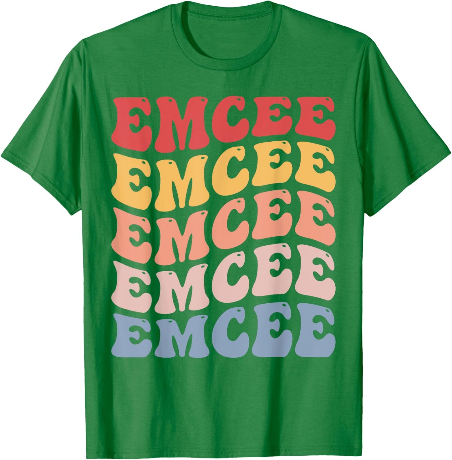 Emcee Groovy Retro T-Shirt - T-Shirt | Irish Green