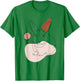Rabbit Line Art Abstract Minimalist Bunny Face T-Shirt - T-Shirt | Irish Green