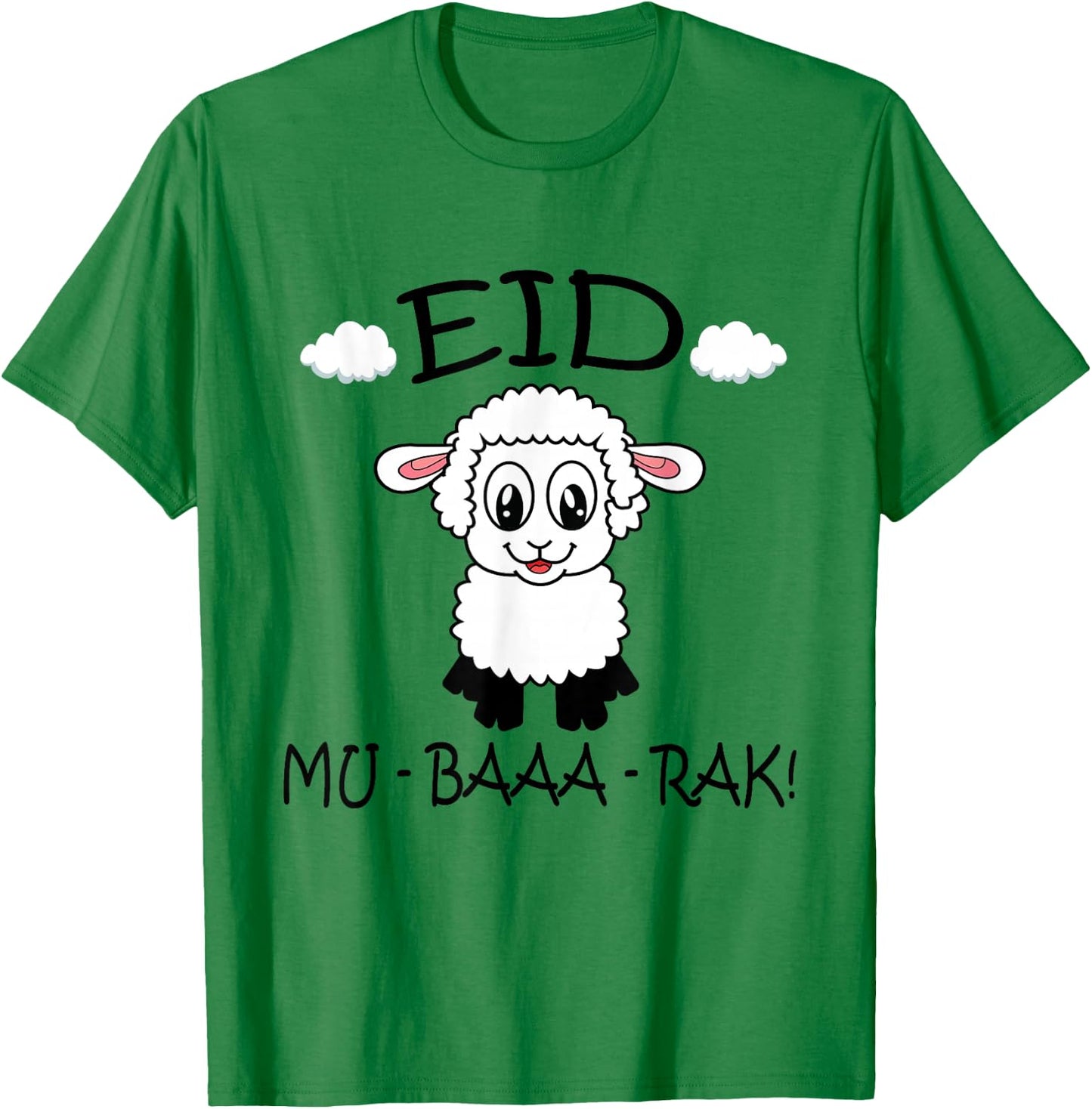 Eid Al-Adha Eid Mubarak Happy Eid Day Muslim eid 2025 kids T-Shirt - T-Shirt | Irish Green