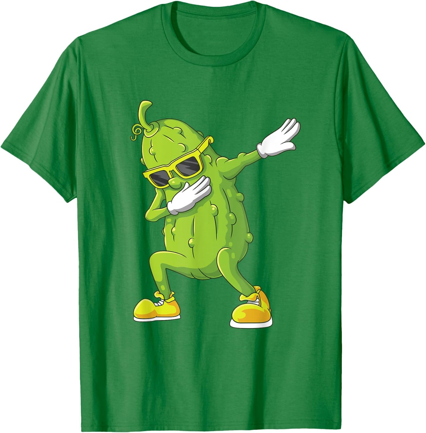 Dab Halloween Pickle Dabbing Dancing Cucumber Costume Party T-Shirt - T-Shirt | Irish Green